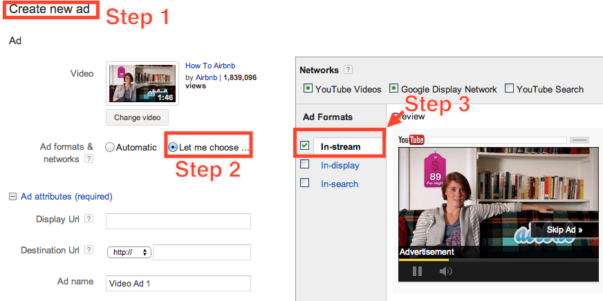 Youtube Ad Campaign 3 Step