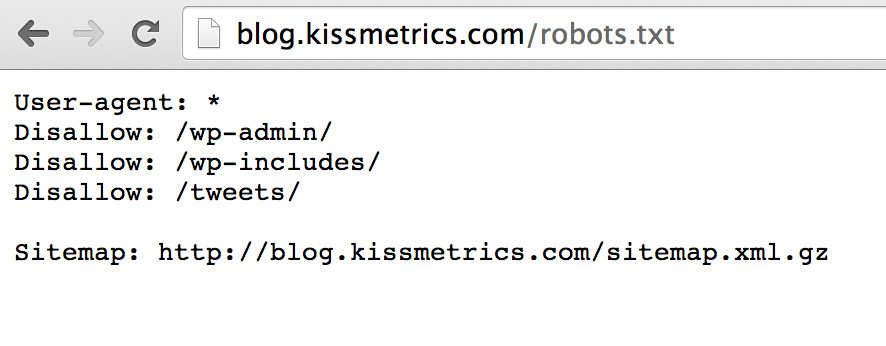 KISSmetrics Blog Robots File