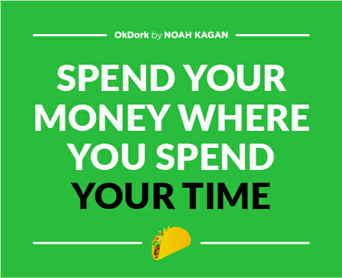 Spend money where you spend time: How to be happy without material possessions